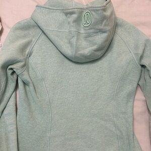 Mint Green Lululemon Zip-Up scuba Hoodie for Women